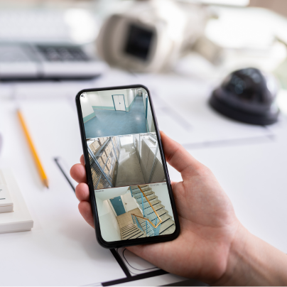 Auburn security camera feed on cell phone
